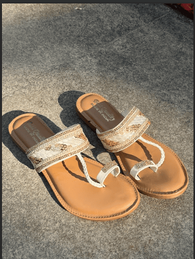 Traditional white flats 